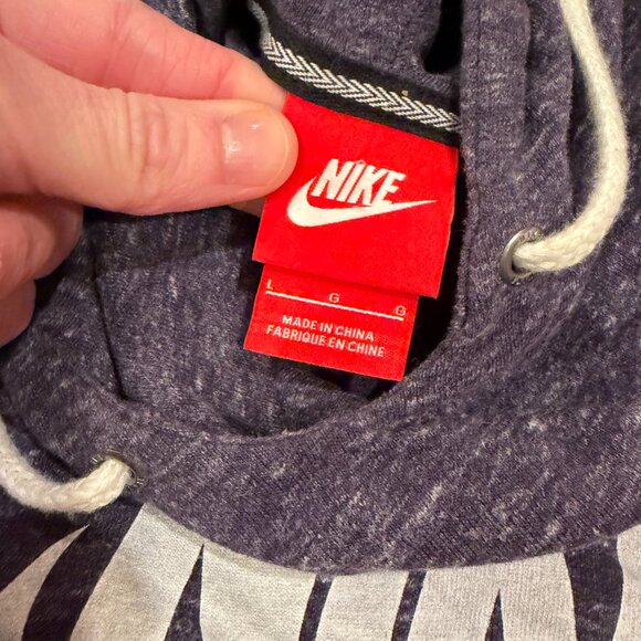 Nike Purple Cowl Neck Lightweight Hoodie Sweatshirt Size Large - Picture 2 of 10